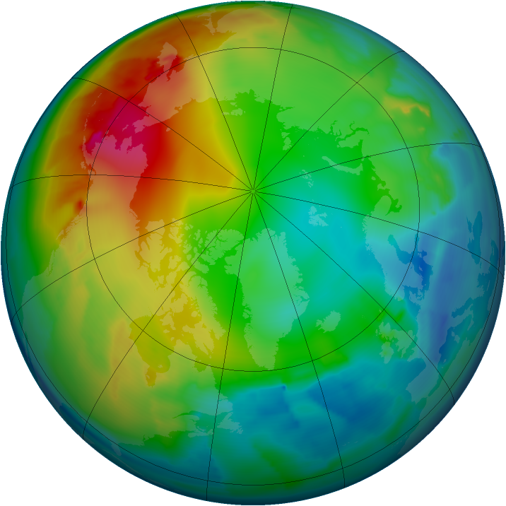 Arctic ozone map for 28 December 2011
